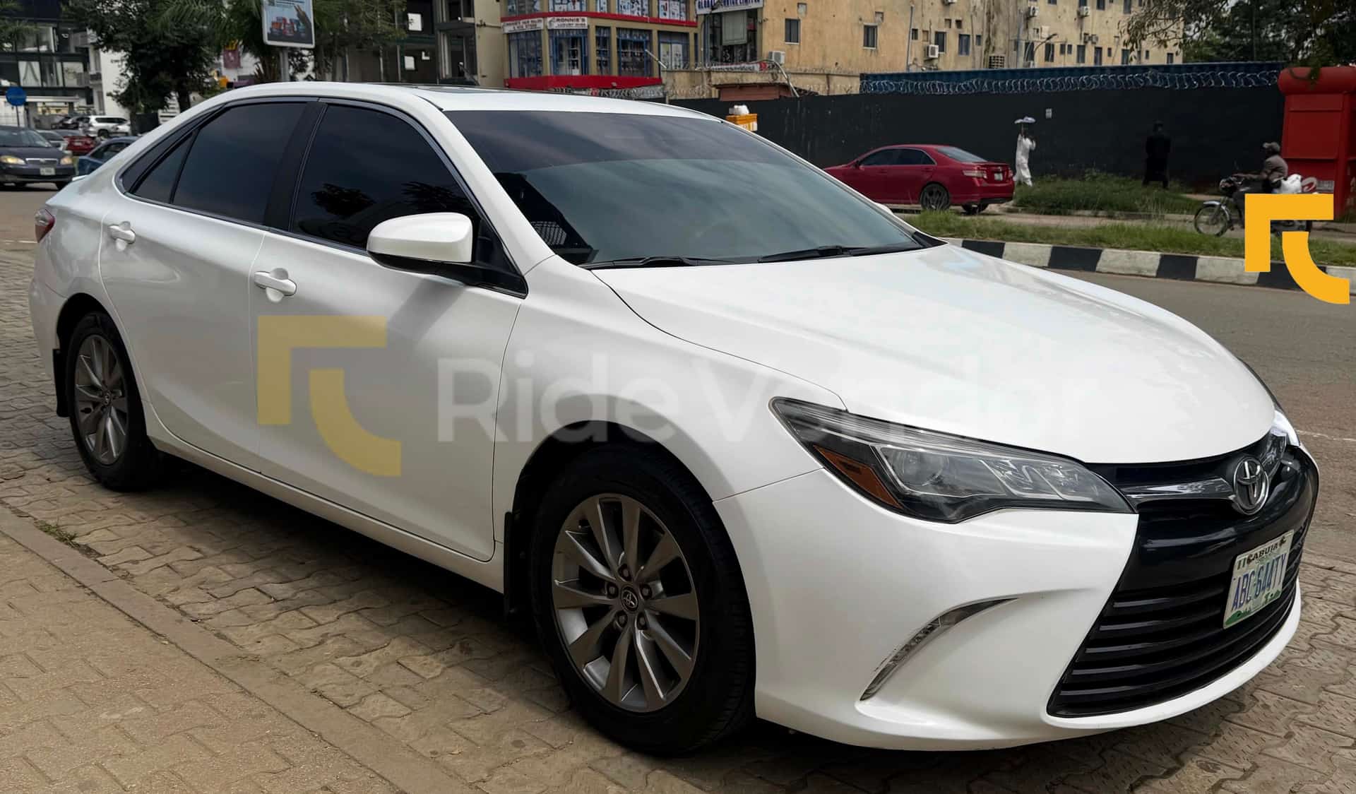 2017 Toyota Camry XLE available for chauffeur-driven car hire in Nigeria