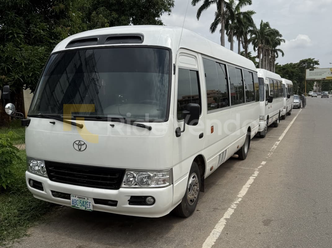 2018 Toyota Coaster Bus available for car hire in Ilorin and Nigeria